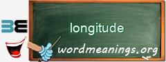 WordMeaning blackboard for longitude